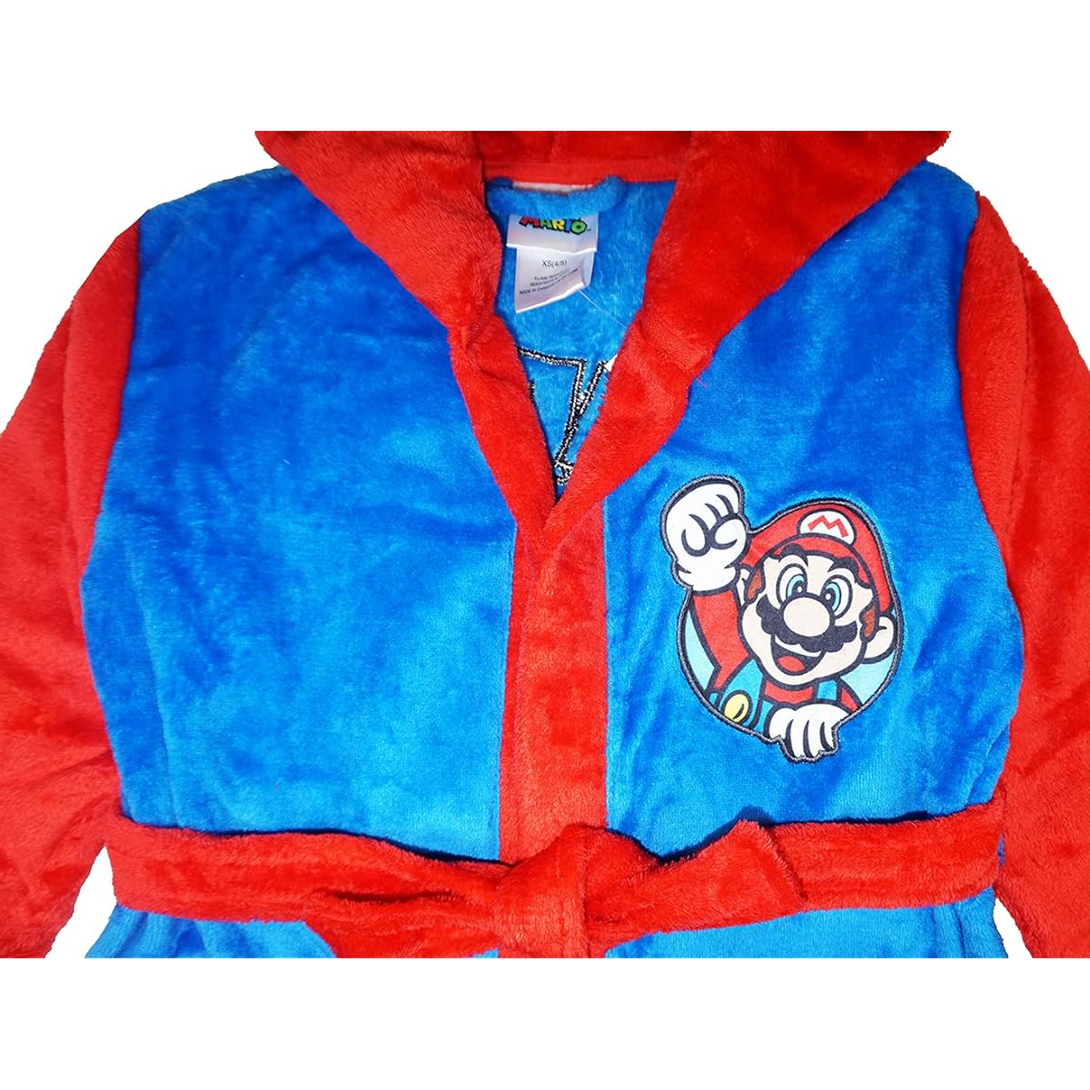 [FUAUFAS] SUPER MARIO Boys Costume Plush Robe, Mario, 4/5
