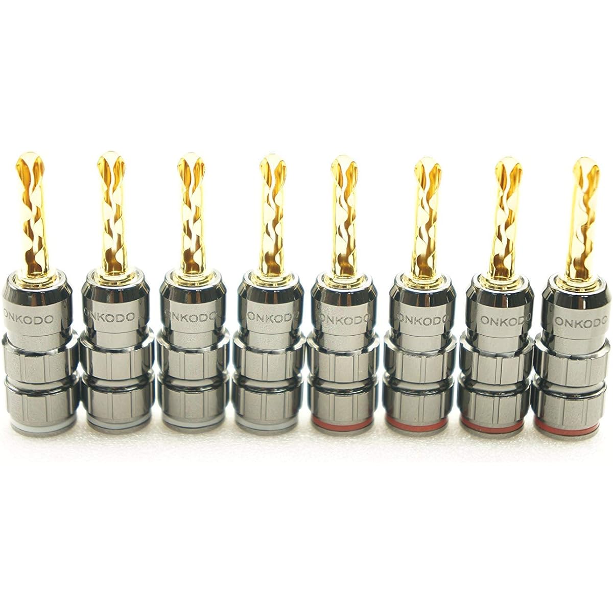 CANARE 4S8G OFC Compatible with bi-wiring, 2 pairs, made of beryllium copper, gold-plated, with banana plugs, speaker cables (4-4) (5m)