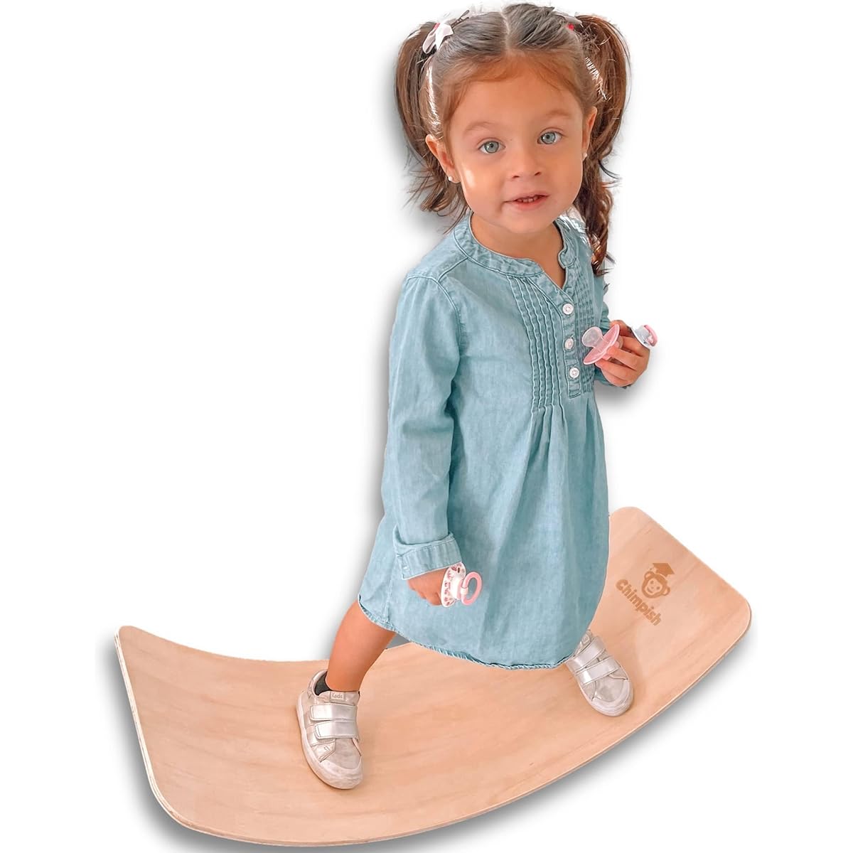 Wooden Wobble Balance Board for Kids - Wobble Board for Kids Wooden Balance Board Toddler Balance Board Balance Board for Kids Balance Board for Kids Balance Board for Toddlers Montessori Rocker Board