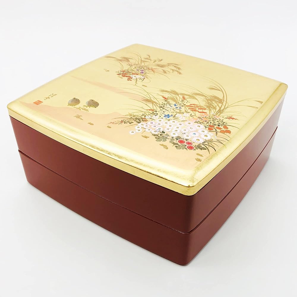 Maeju Lacquerware Miyabi Dobari Hors d'oeuvre (with core) 7R-707 Red 24x24x11cm