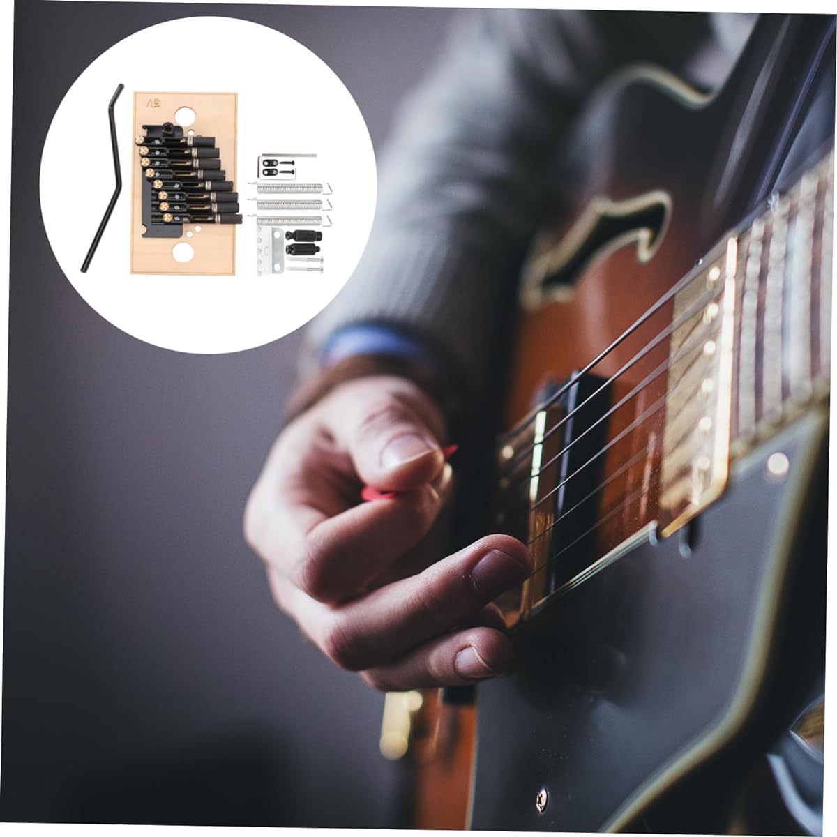SWOOMEY 8 Strap Saddle Bridge Metal Guitar Guitar Tremolo Bridge Headless Guitar Bridge Strain Plate Bridge Bass Guitar Bridge Electric Guitar Bridge Audio Guitar