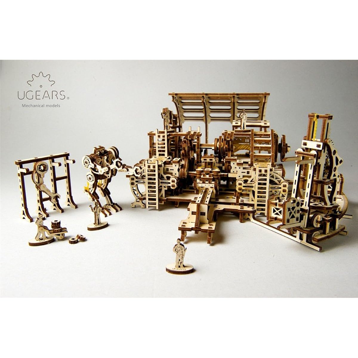 S.T.E.A.M. Line Toys UGears Mechanical Model 3D Wooden Puzzle - Mechanical Robot Factory