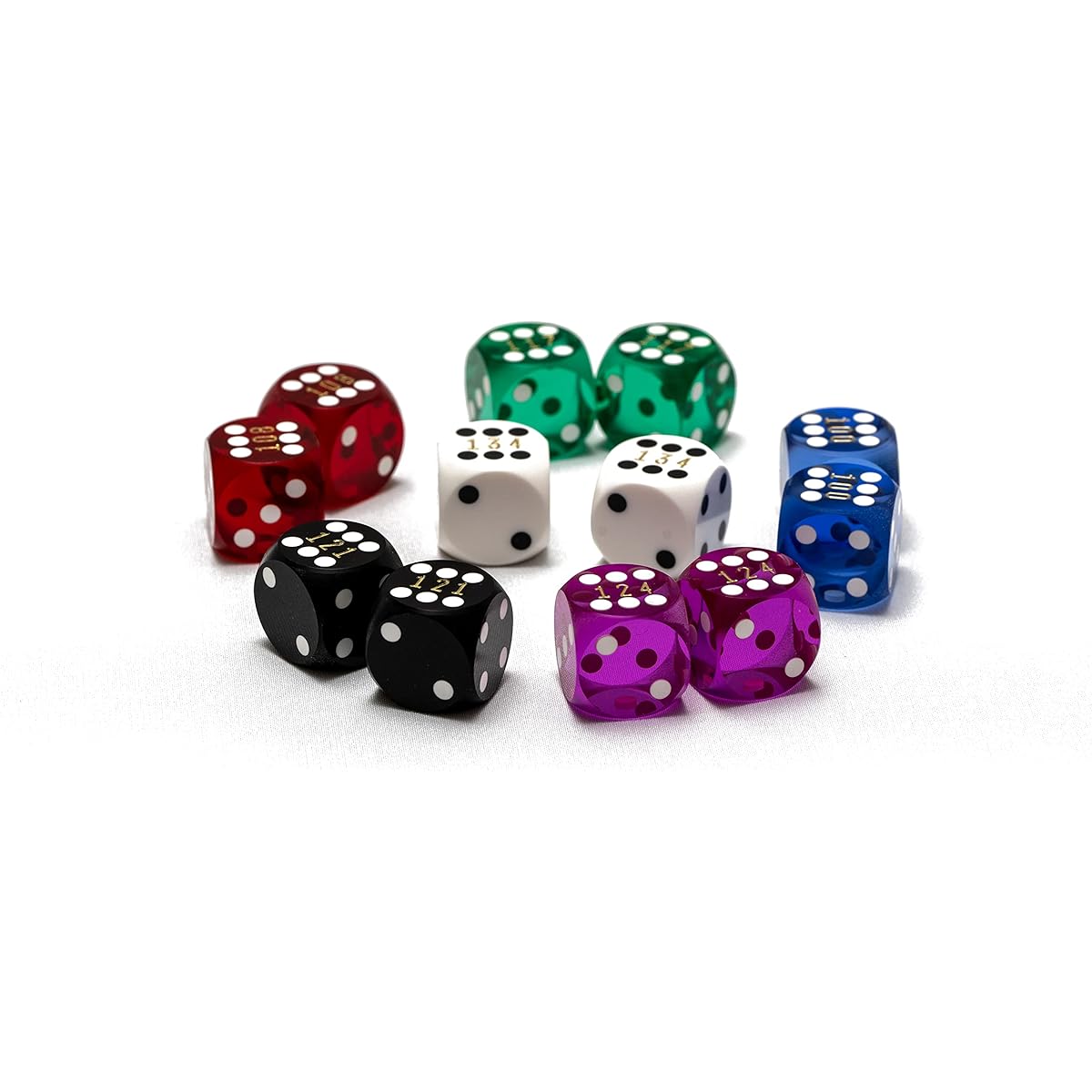 Bello Games Precision Dice-Translucent Blue 1.6cm