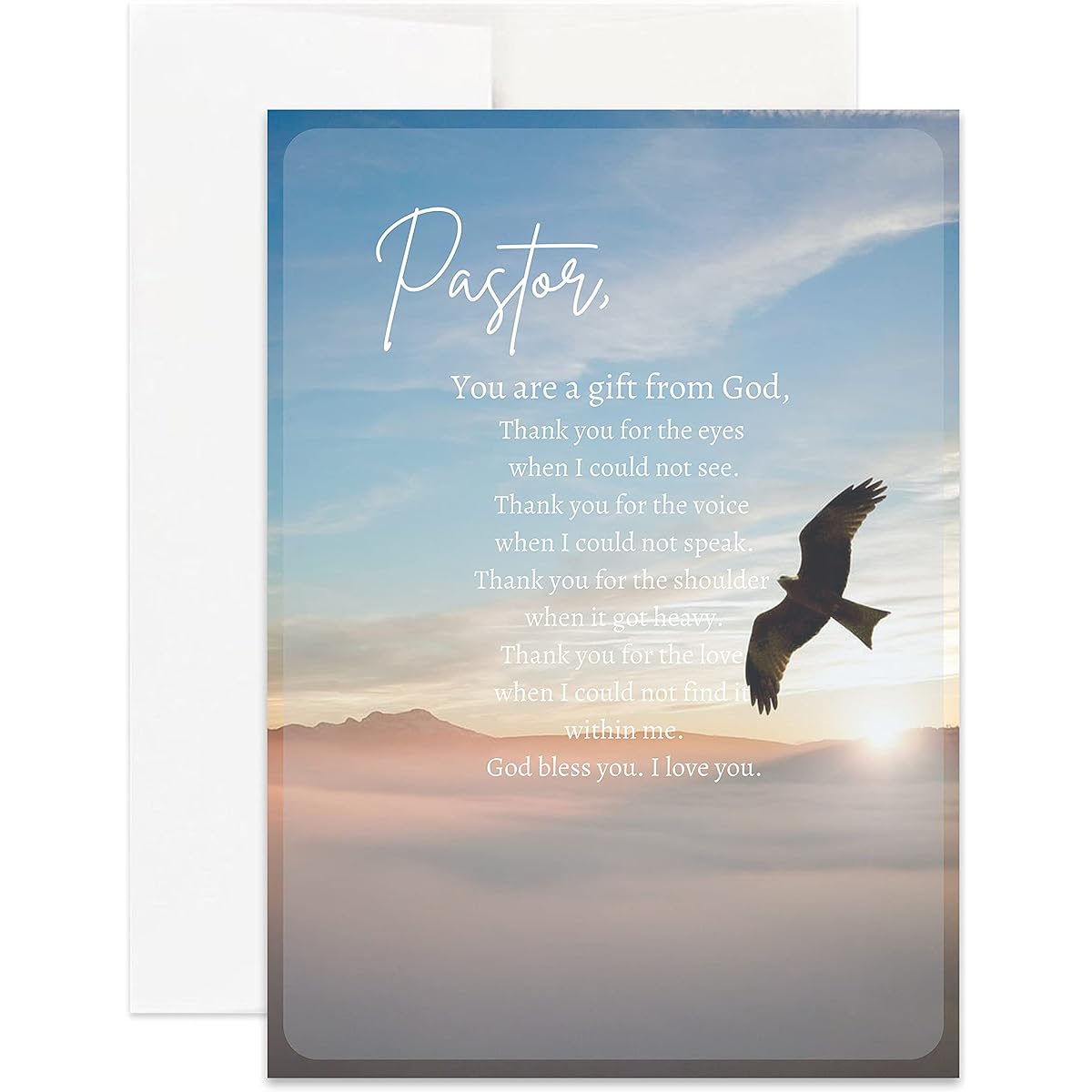 Simply Uncaged Christian Gifts Thank You Cards for Pastors, Ministers, Faculty, Thank You Ministers, Thank You Minister Gift Cards