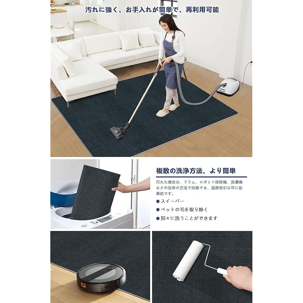 Chair Mat Table Chair Mat AOHDM Extra Large Size 140x180cm Gaming Chair Mat Placemat Floor Protection Mat Anti-Slip PVC Mat 4mm Thickness Quiet Sound Absorption Washable Cutting Multifunctional Tatami Protection Office Home Protection Mat (Black)