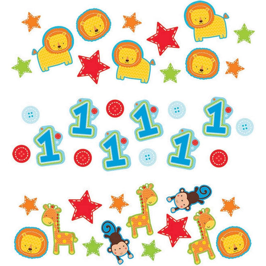 amscan One Wild Boy Confetti Value 3 Pack