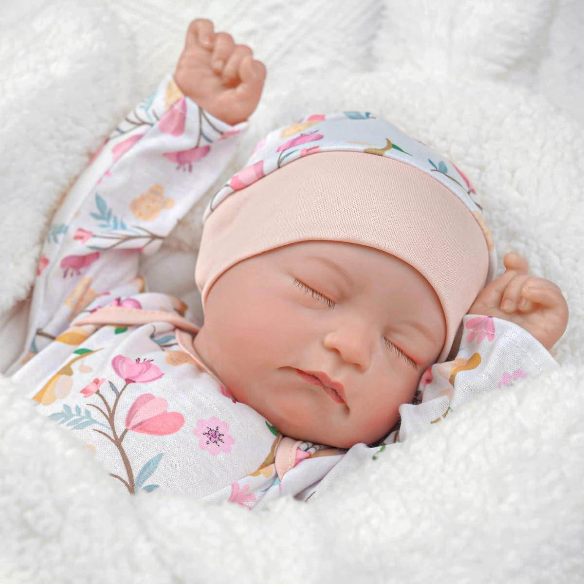 BABESIDE Lifelike Reborn Baby Doll - 22 Inch Lifelike Newborn Baby Doll Girl Sleeping Baby Lifelike for Kids