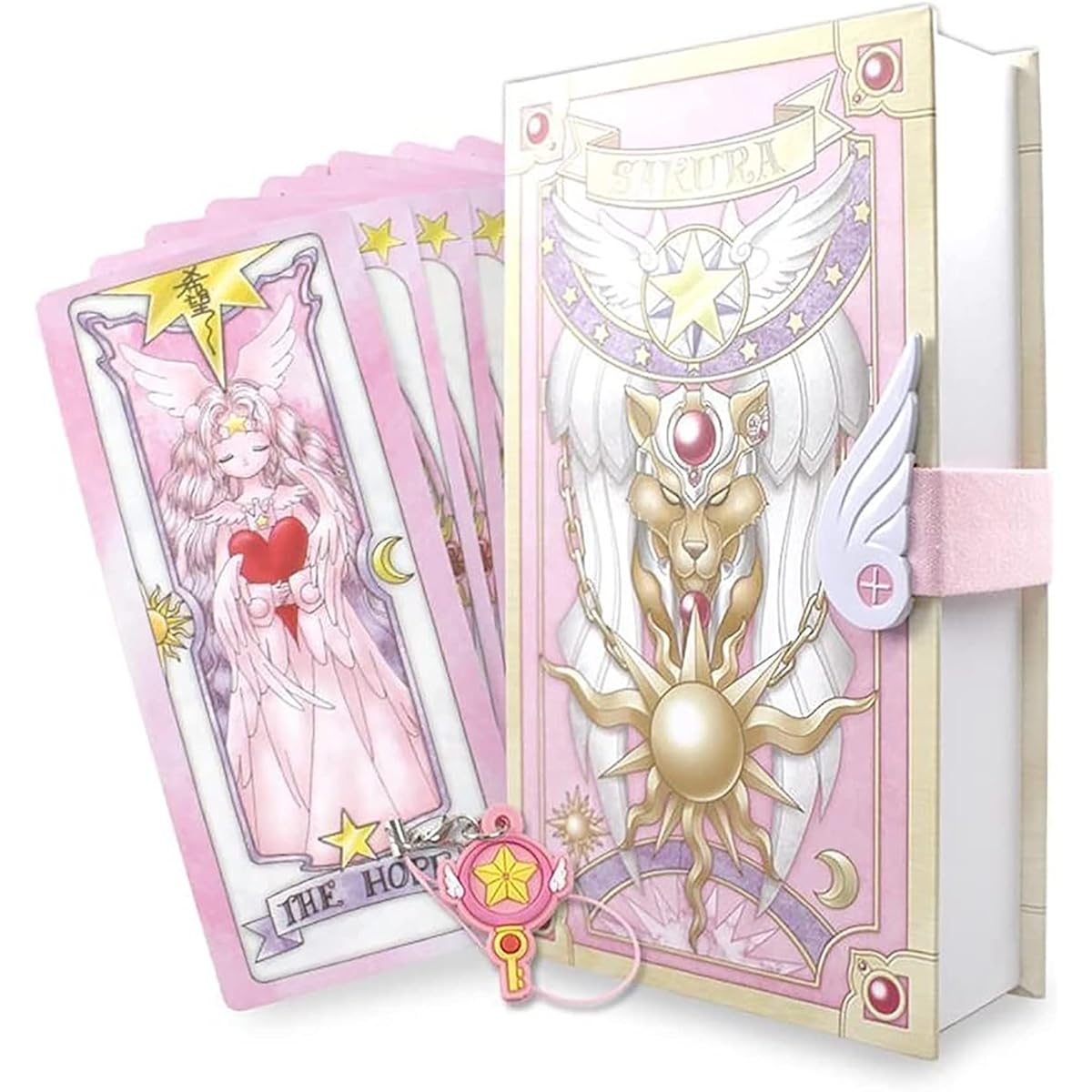 Cardcaptor Sakura Clow Card KINOMOTO SAKURA Magic Book Set/Full Set Classic Gift/Birthday, Gift for Girls (Sakura) 56 Pieces/Set