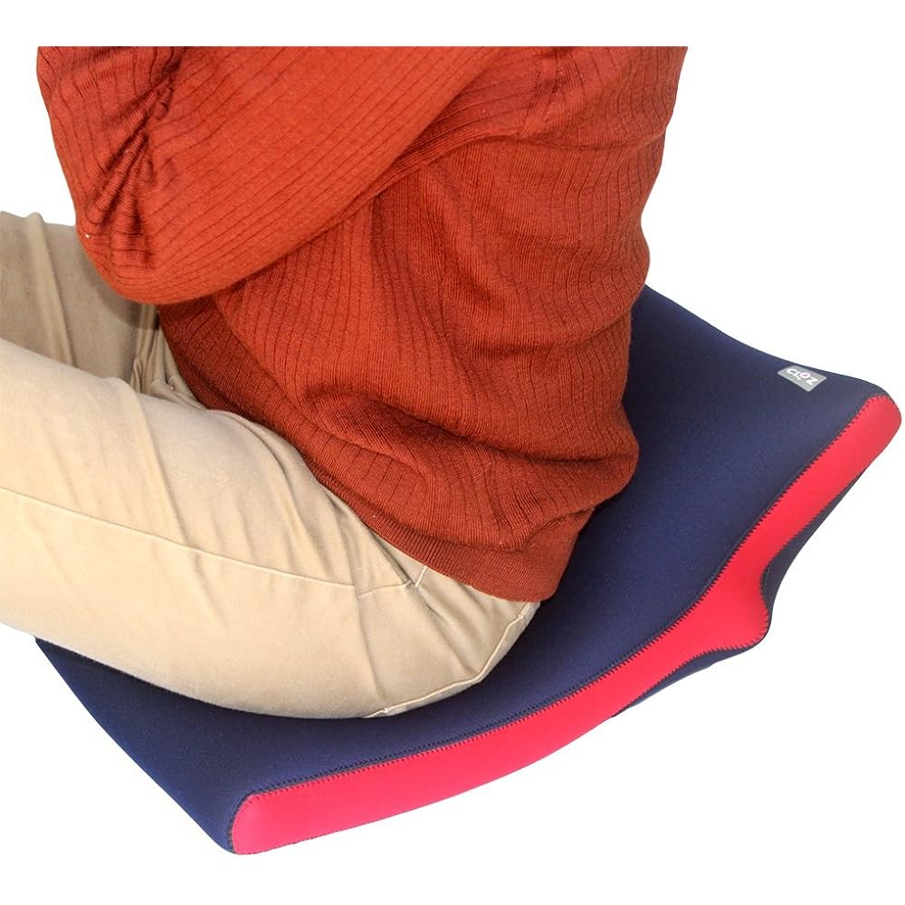 Klotz Soft Hot Water Bottle Sitting Button Type (With Stand Up) Navy x Red