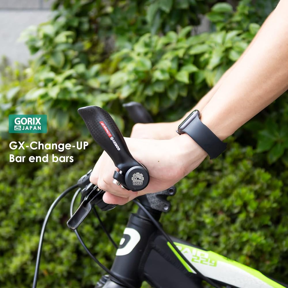 GORIX Bicycle Bar End Bar Bar End (GX-Change-UP) End Bar [Ergo Design Lightweight] Stylish Cross Bike MTB etc.