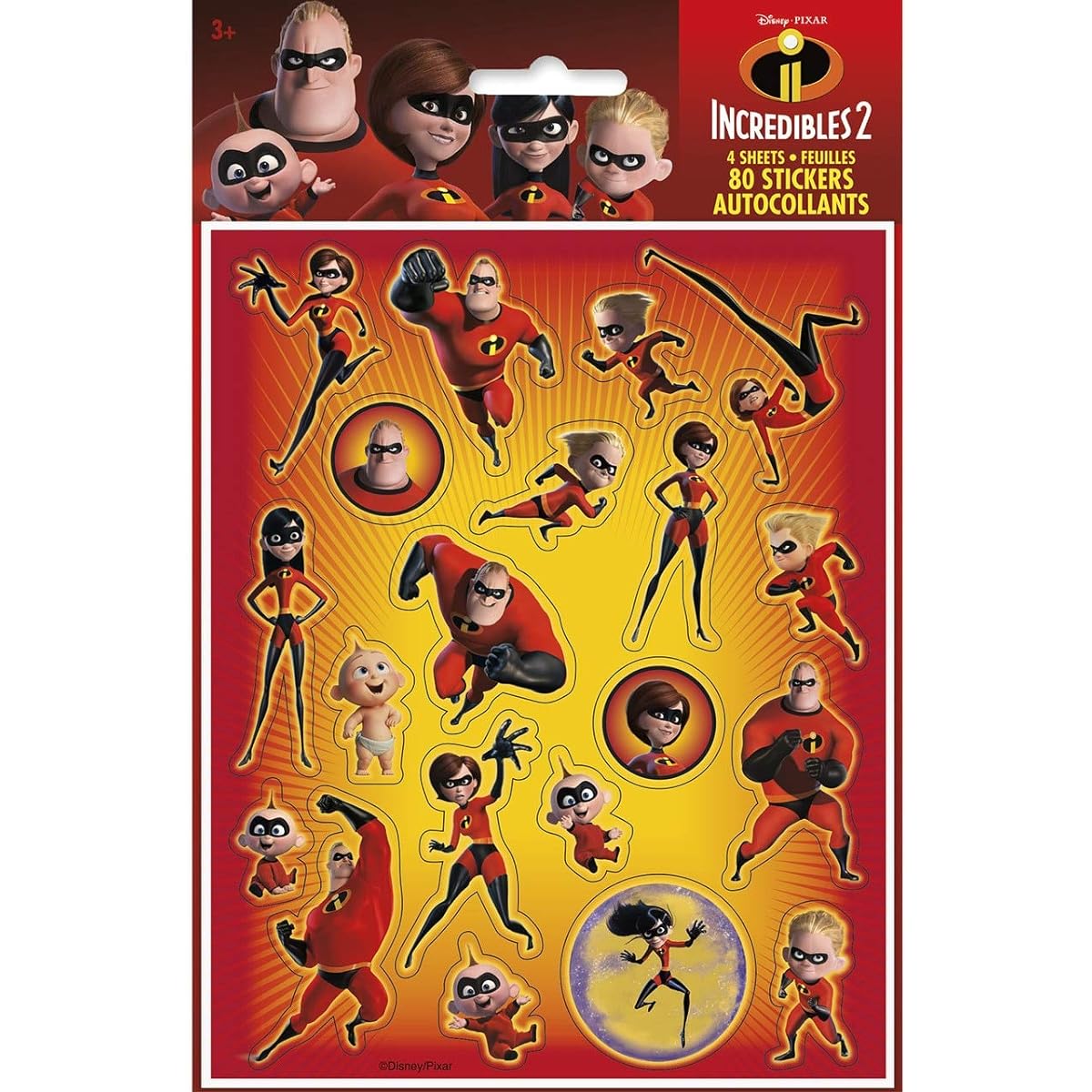 Incredible 2 Movie Sticker Sheets [4 Pieces]