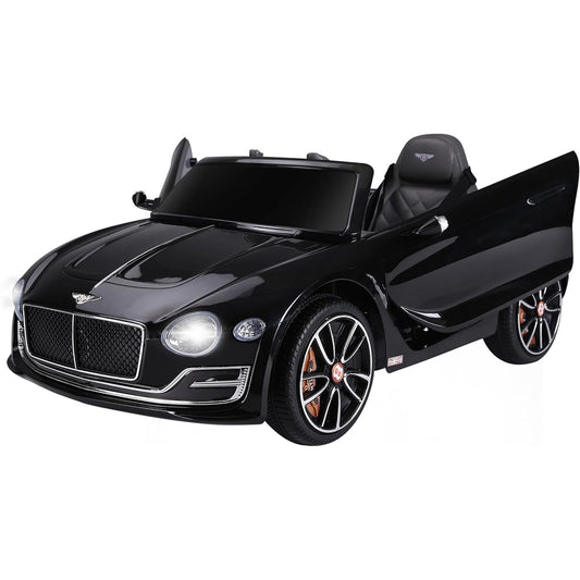 Aosom Licensed Bentley EXP12 Kids Electric Car with Parent Remote 12V Ride on Car Butterfly Doors Start-up Sound Suspension MP3 Player Songs Horn Lights Black