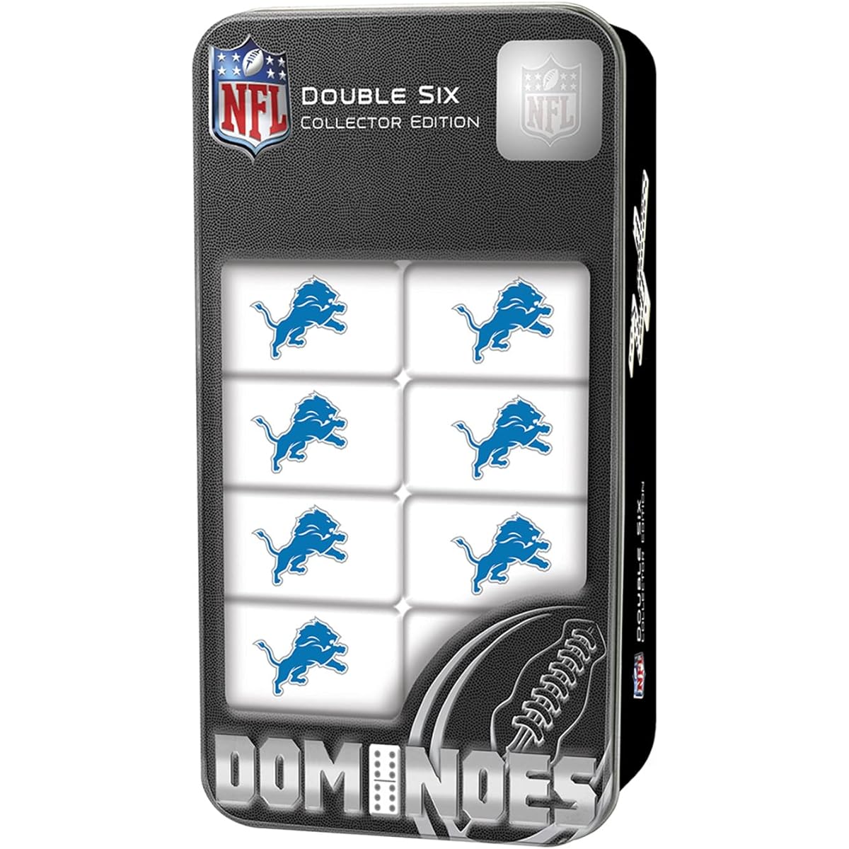Detroit Lions Collectors Edition Double 6 Dominoes
