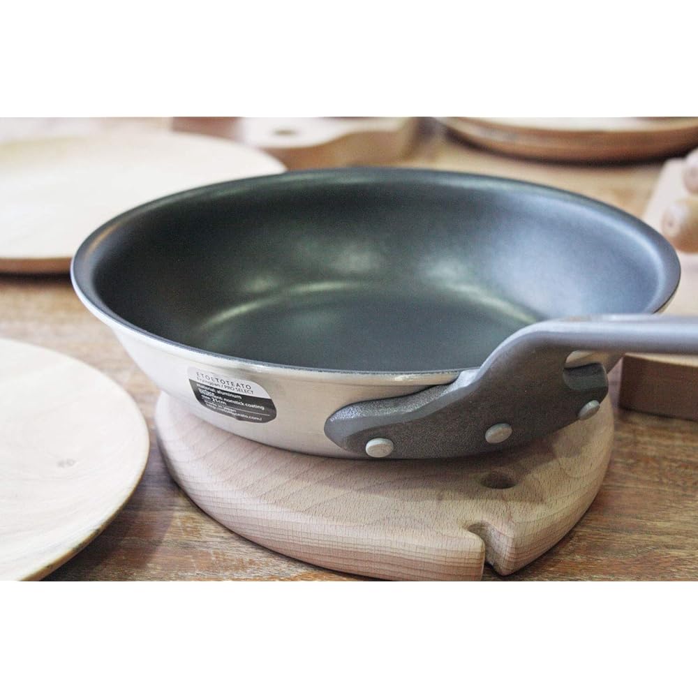 ETOETOTEATO Frying pan Silver x Black (Teflon) 21cm ET016