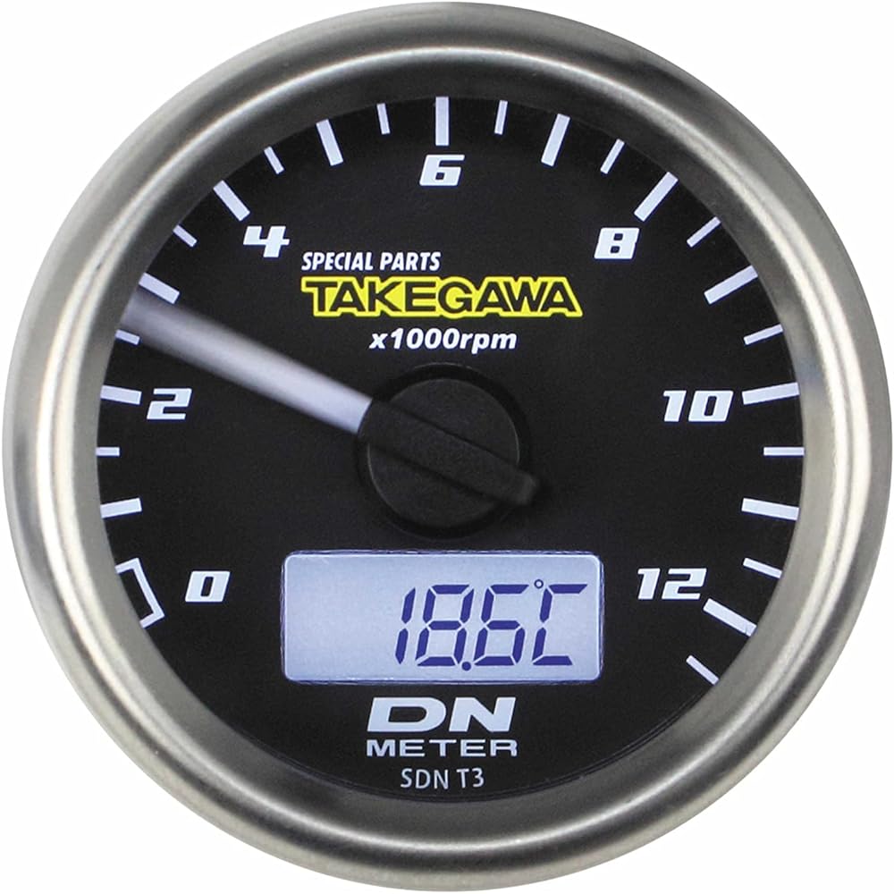 Special parts TAKEGAWA Φ48 small DN tachometer 12500RPM 12V general purpose 05-05-0083