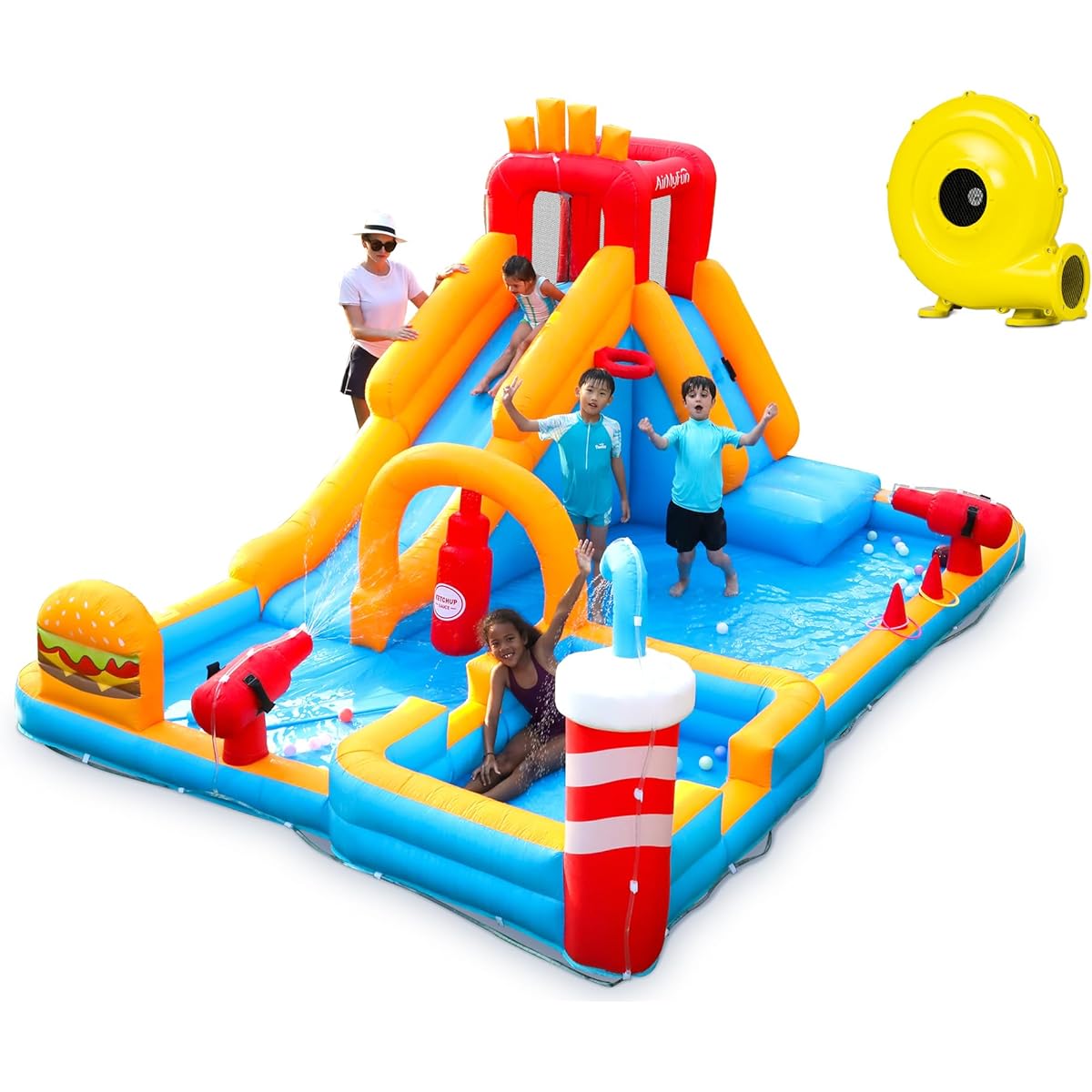 Bounce House with Long Slide 83062