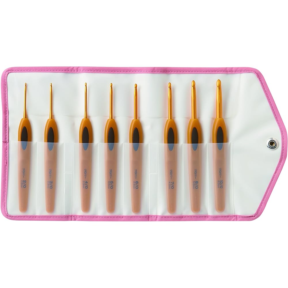 Clover Key Needle [Pen-E] Set of 8 pieces 43-606 & Lace Needle Pen-E Set of 7 pieces [Buy as a set]