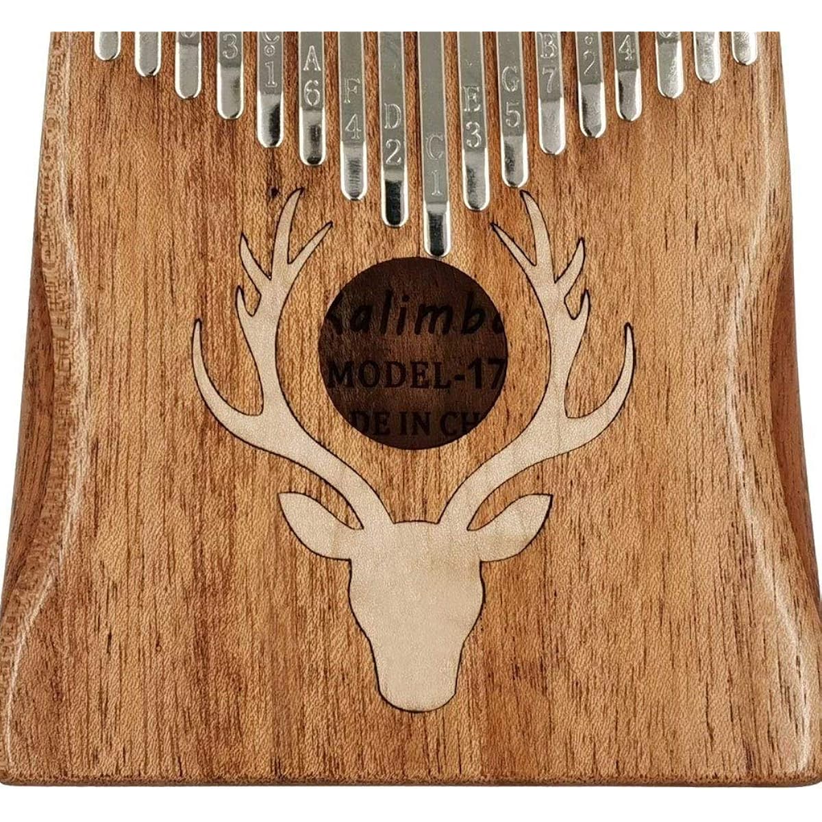 Thumb Piano 17 Keys Kalimba Elk Thumb Piano Portable Instrument Dreamy Elk Maple Type African Instrument