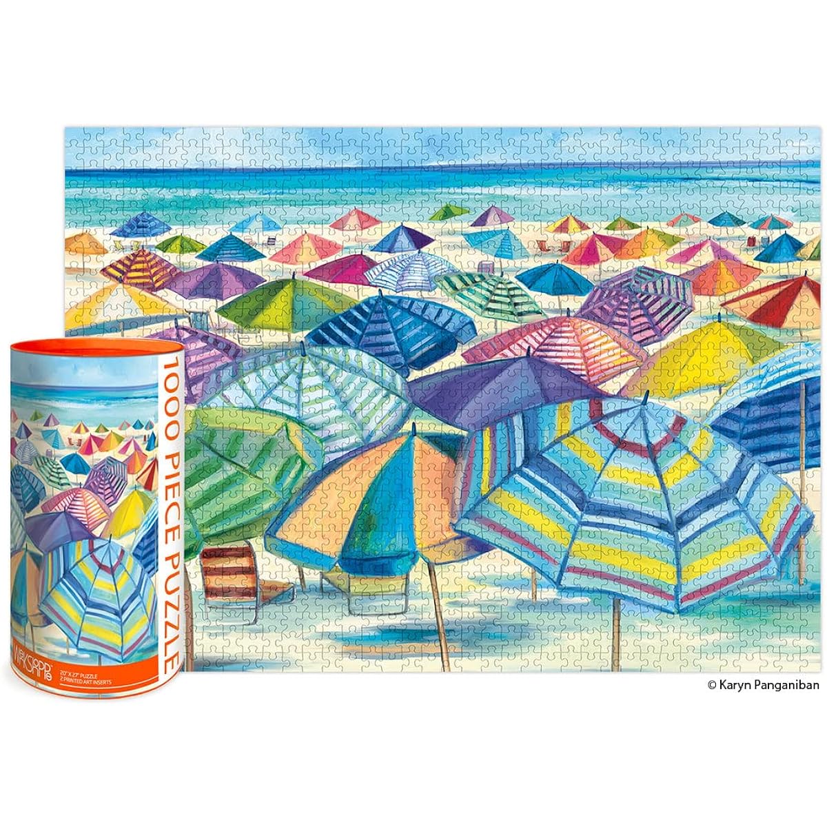Umbrella Beach | 1000 Piece Jigsaw Puzzle