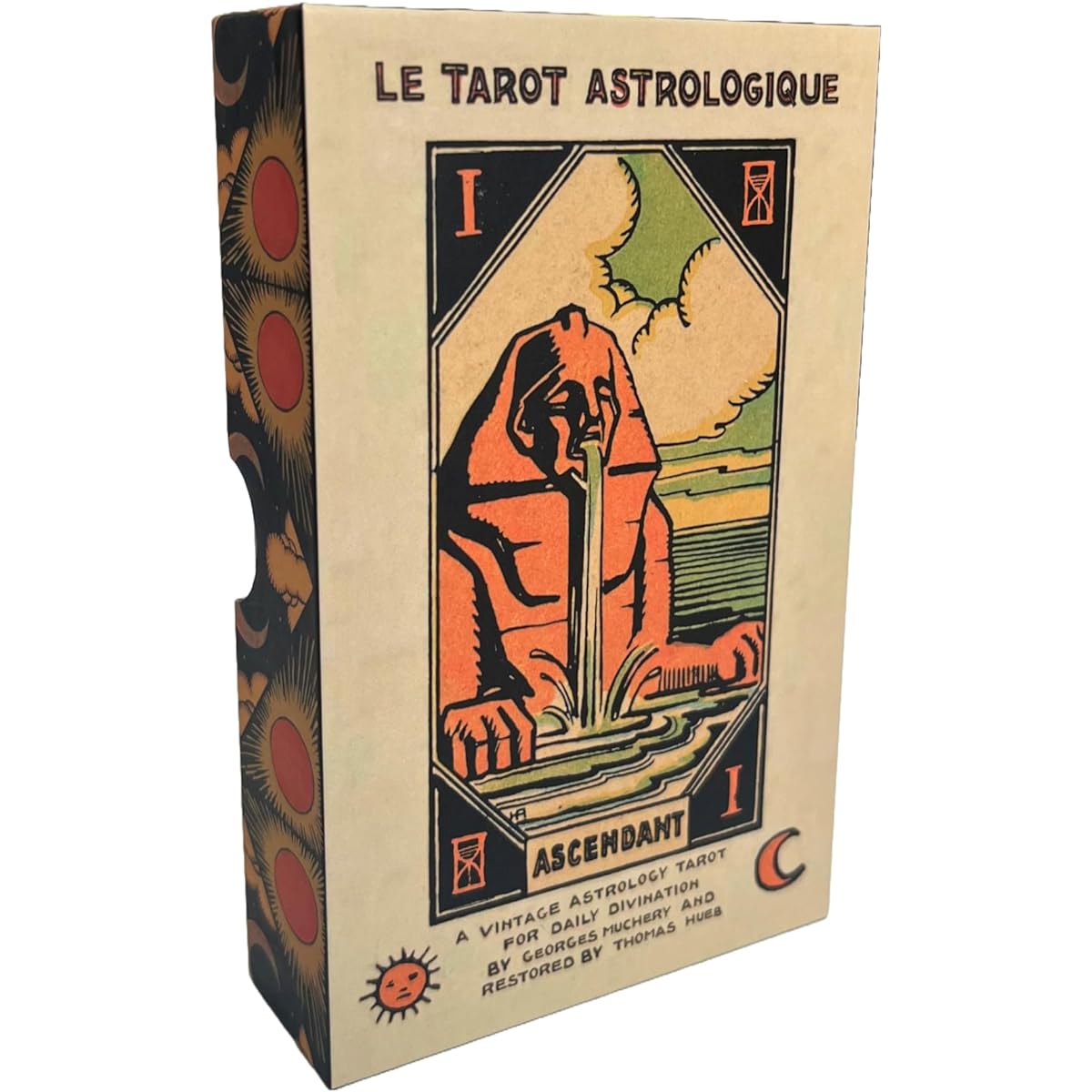 Vieux Monde Express Astrology Tarot and Guide Le Tarot Astrology Vintage Oracle Deck for Daily Readings