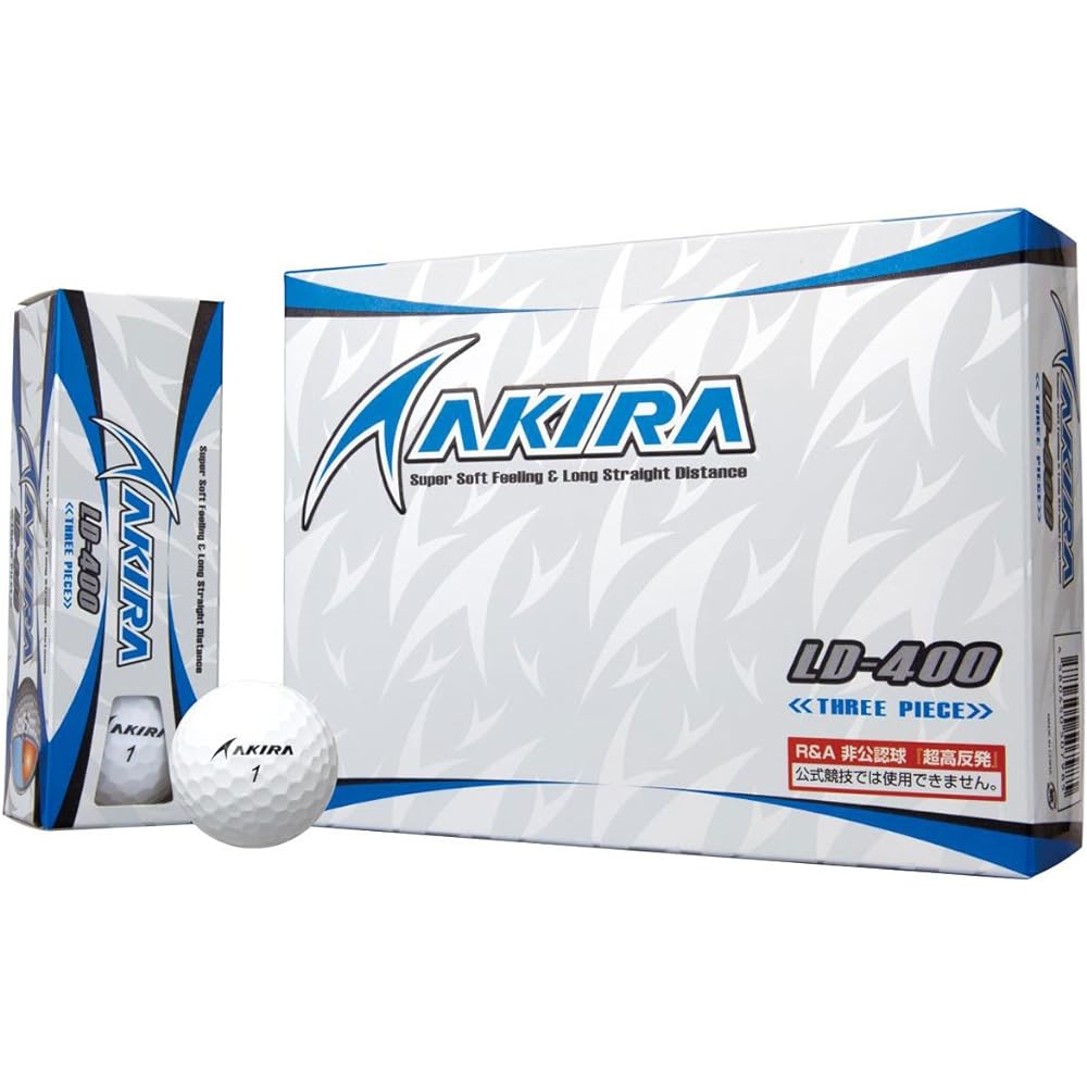 Super high repulsion unofficial!! AKIRA golf balls LD-400 1 dozen