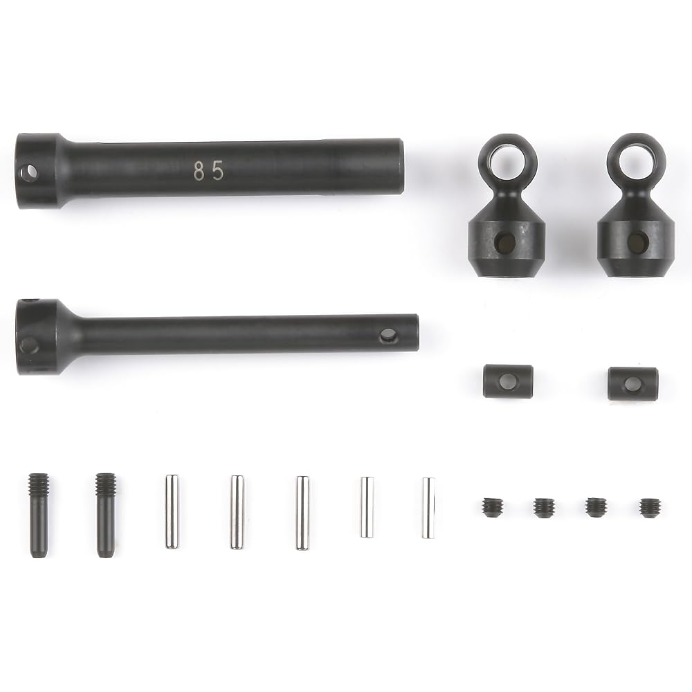 Tamiya Hop Up Options OP.1113 CR-01 Carbon Steel Propeller Shaft (95mm) 54113 & Hop Up Options OP.1112 CR-01 Carbon Steel Propeller Shaft (85mm) 54112 [Set Purchase]