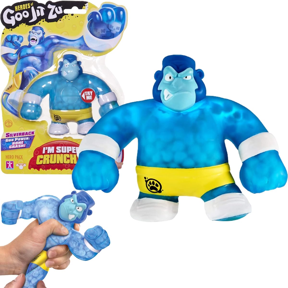 Heroes of Goo Jit Zu - Crunchy Gorilla Action Figure Silverback