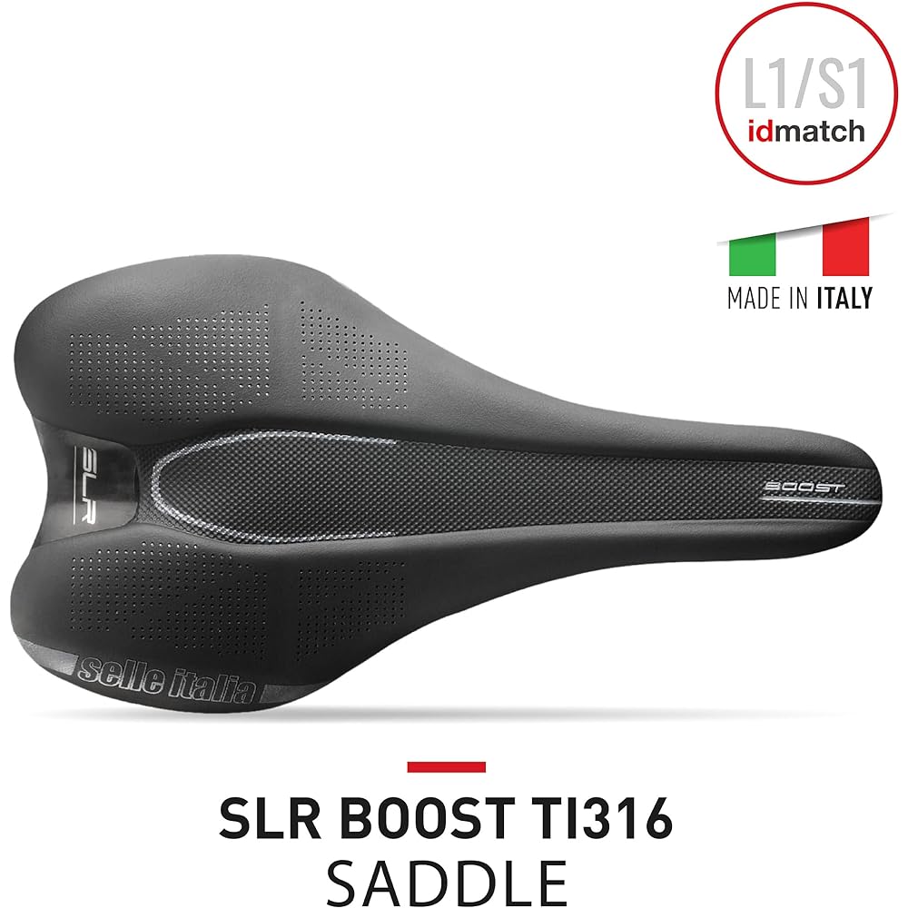SELLE ITALIA SLR BOOST Ti316 BLK S Medium