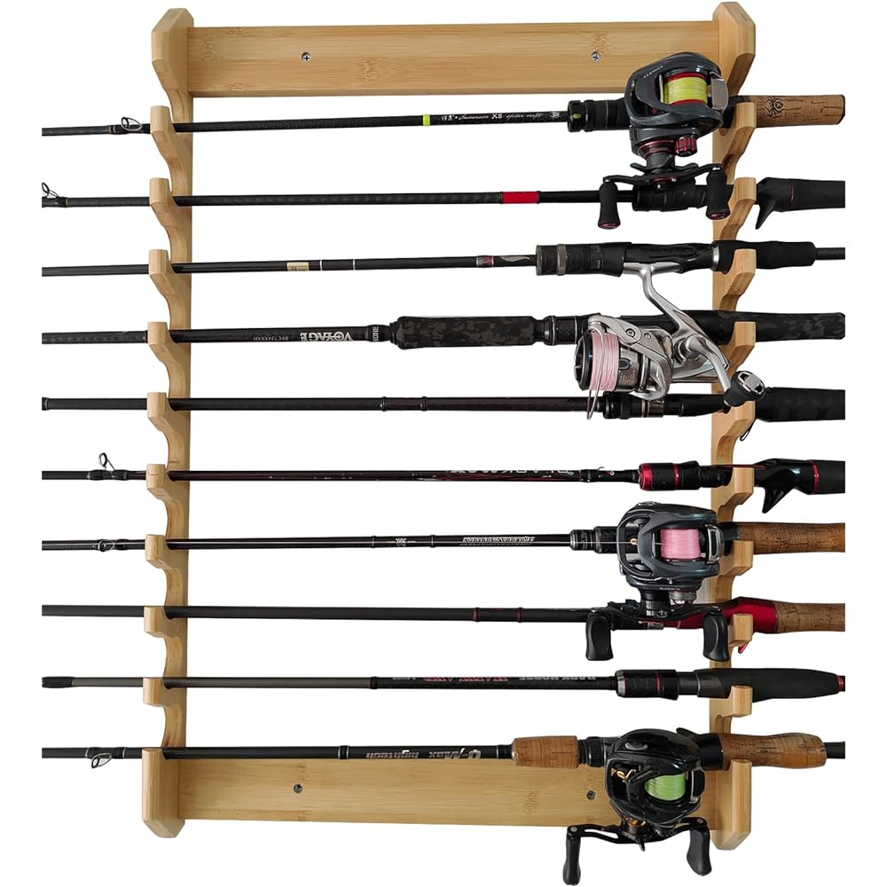 Wall-mounted fishing rod holder fishing rod storage rack wall ceiling fishing rod holder