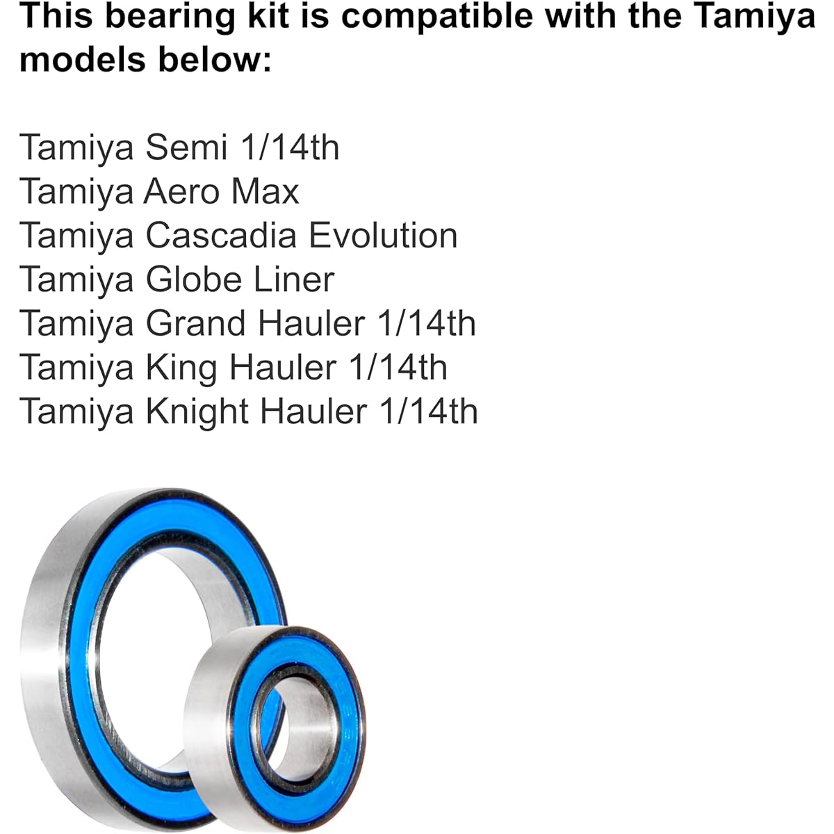 Winter Evening – Tamiya 1/14 Semi Grand & King Hauler Bearing Kit Replacement