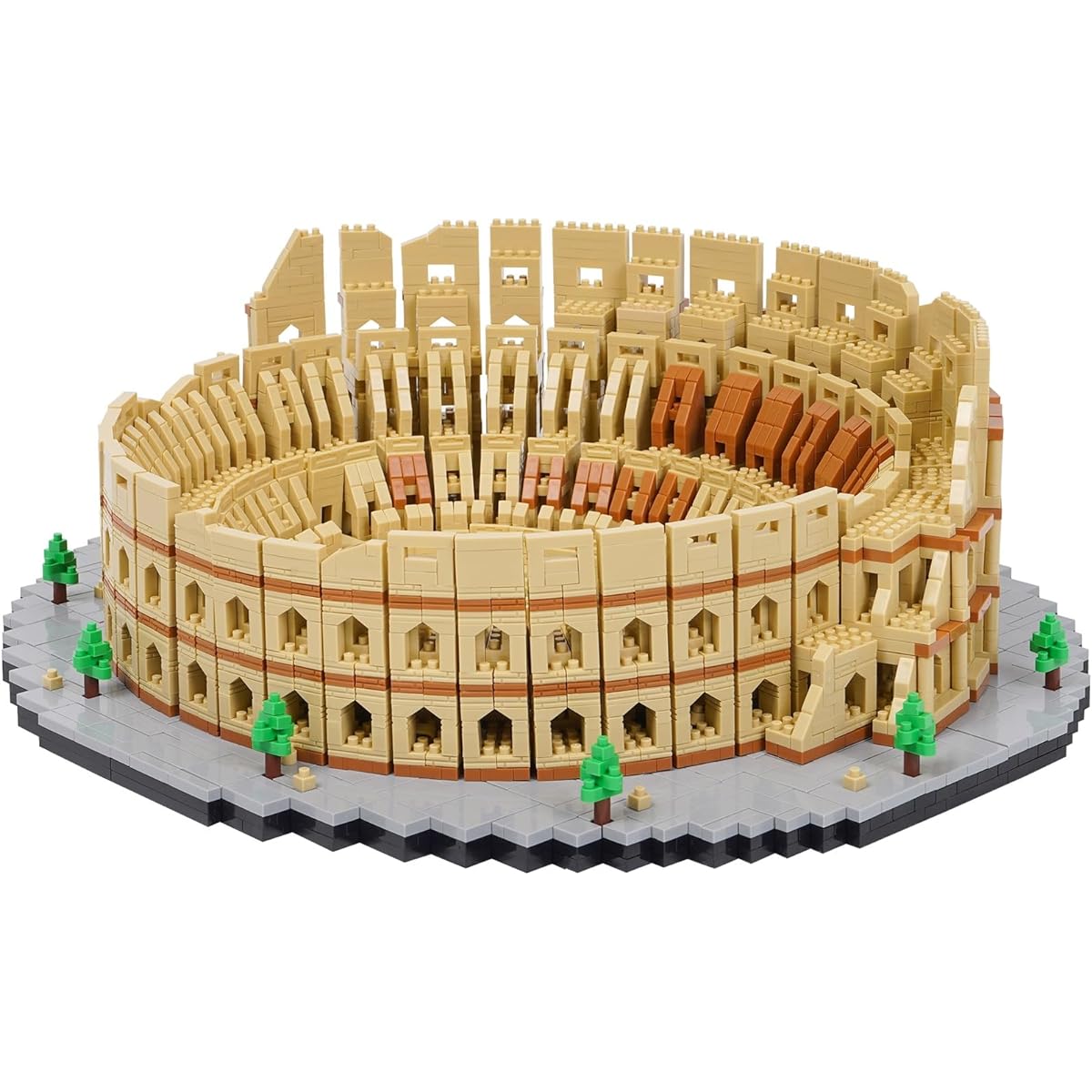 LULUFUN Microblock Colosseum Amphitheatre Rome Toy Miniblock Roman Colosseum Building World Heritage Model Kids Adults Birthday Christmas Gift Popular (5594 pcs)