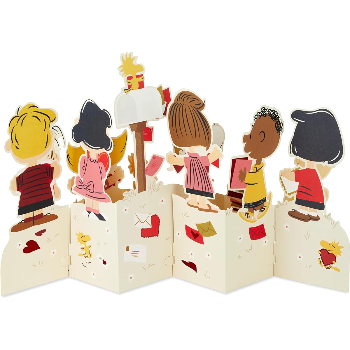 Hallmark Peanuts Big Valentine's Day Pop Up Card (Snoopy in the Mailbox) for Kids/Teachers/Colleagues