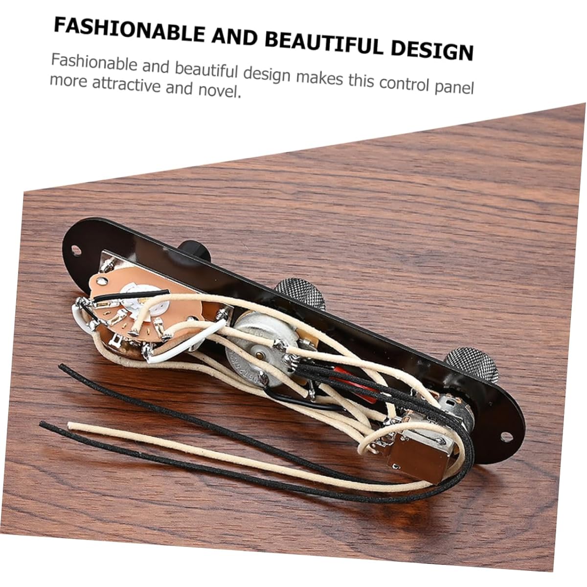 Vaguelly 3 Sets Guitar Line Electric Guitar Control Compartment Metal Guitar 3 Way Guitar Control Plate Guitar Bass Control Knobs Saddle Plate Guitar Accessories