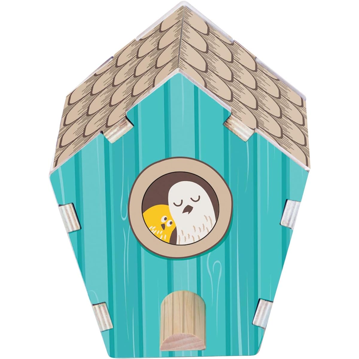 Fat Brain Toys Build It Blueprint Puzzle - Build a Bird House Ages 4 to 5