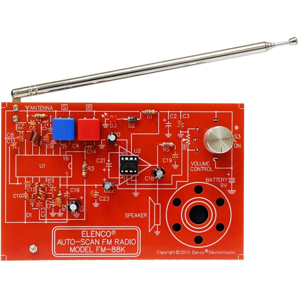 FM Radio Kit 365 Pieces for Kids Soldering Skills Development
