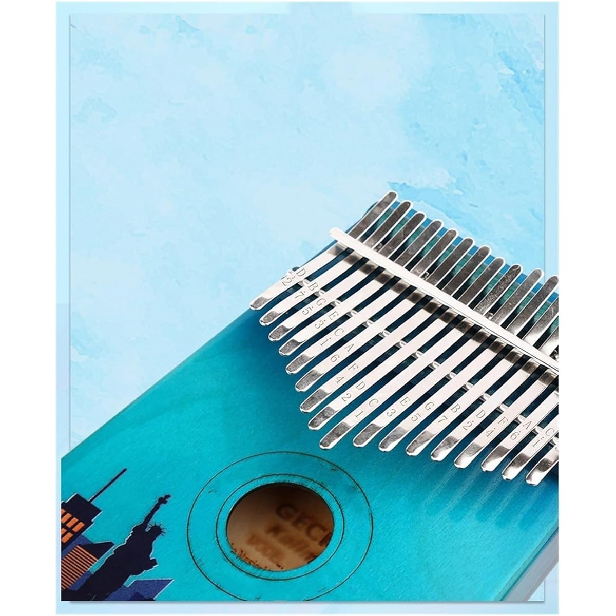 Professional Kalimba 3D Painted Finger Piano Thumb Piano 17 Notes Kalimba 5 Finger Mini Musical Instrument for Beginners
