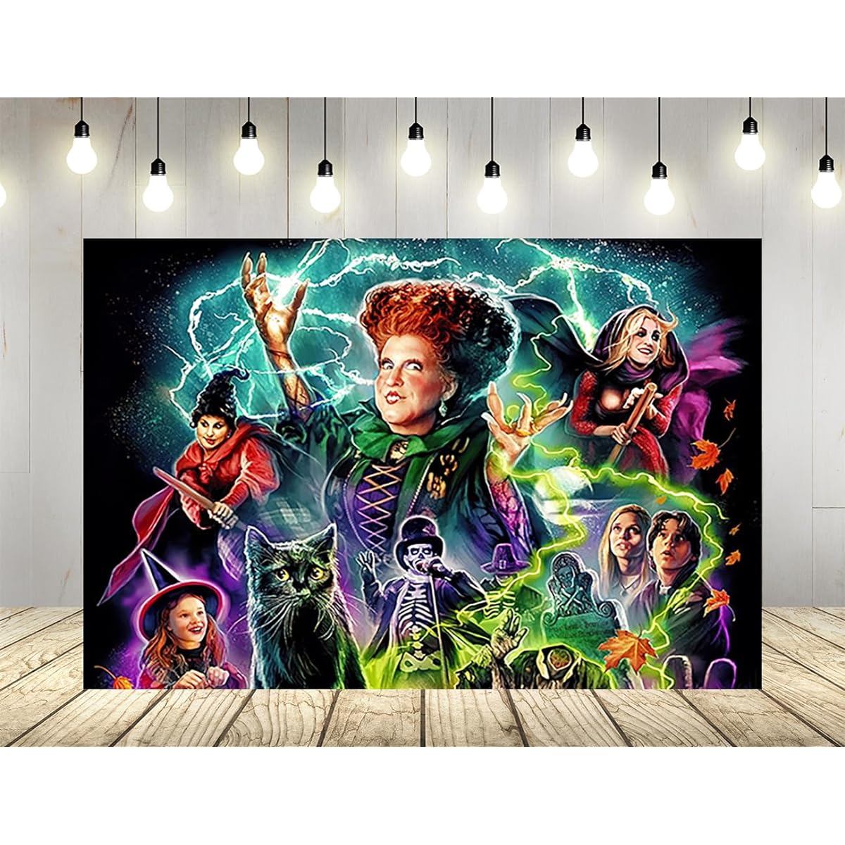 Hocus Pocus Halloween Party Supplies,Hocus Pocus Baby Shower Banner for Party Decorations 5x3ft