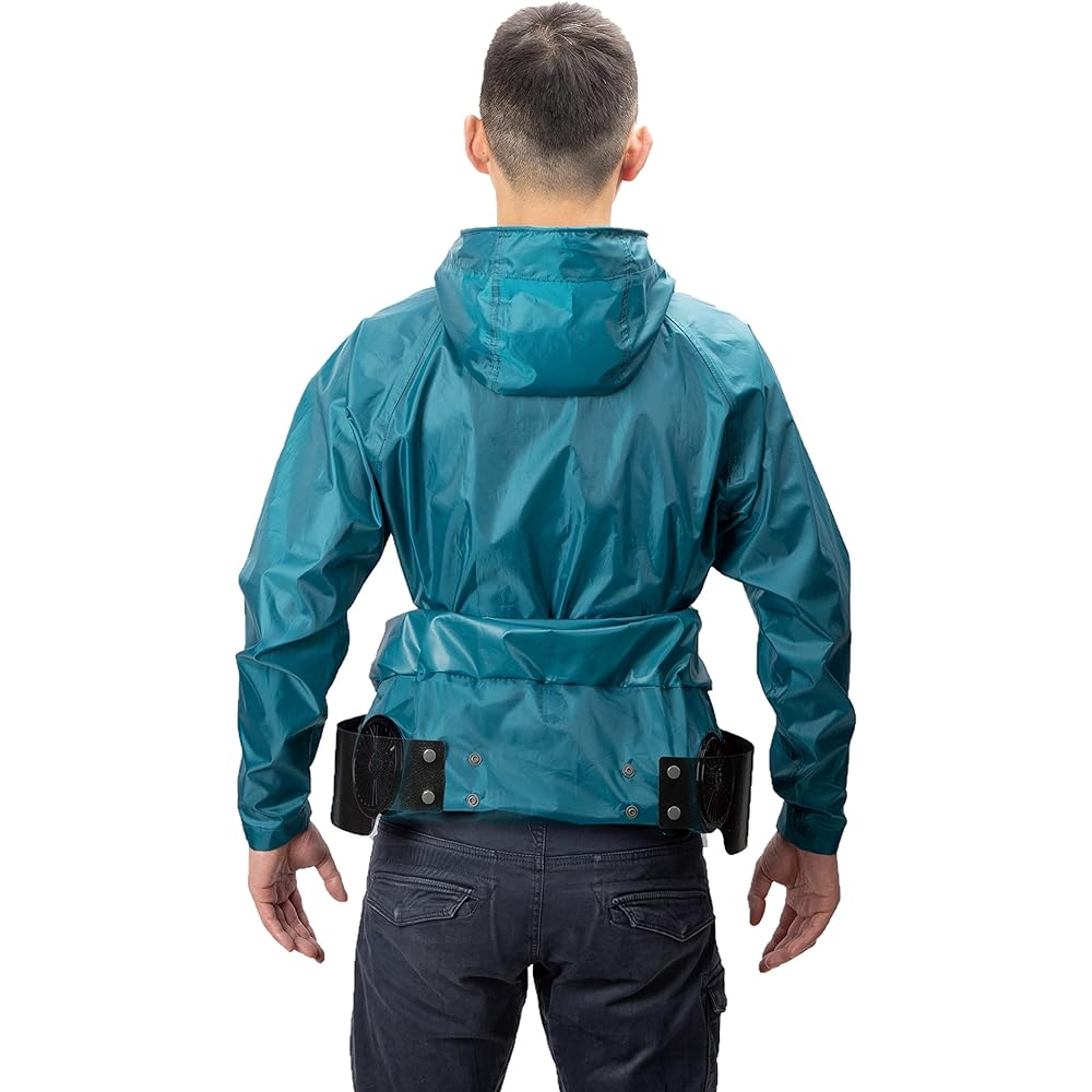 YAMASHIN Air Conditioned Rain Wear YRE-T-3L [Clothing Only] Kamikaze Rain 3L Size Turquoise