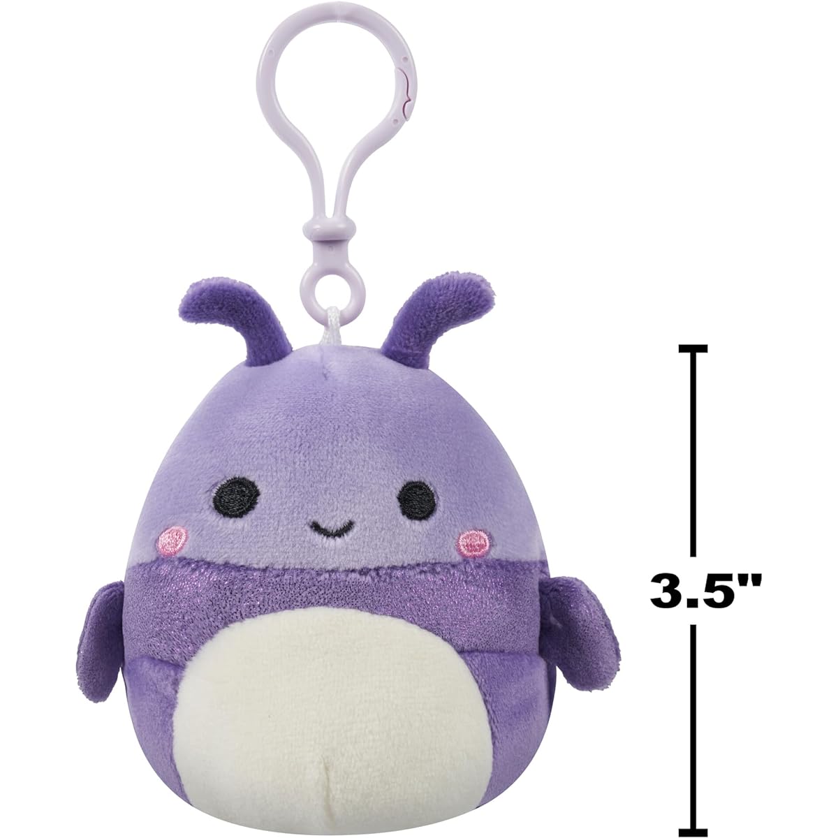 Squishmallows Original 3.5" Clip-On Plush 5-Pack Ultra Soft Official Jazzware Plush Toys