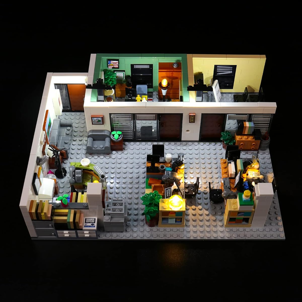 LED lights for LEGO office building bricks. BrickBling Creative Light Compatible with Lego 21336, Gift for Lego Fans (No Model)
