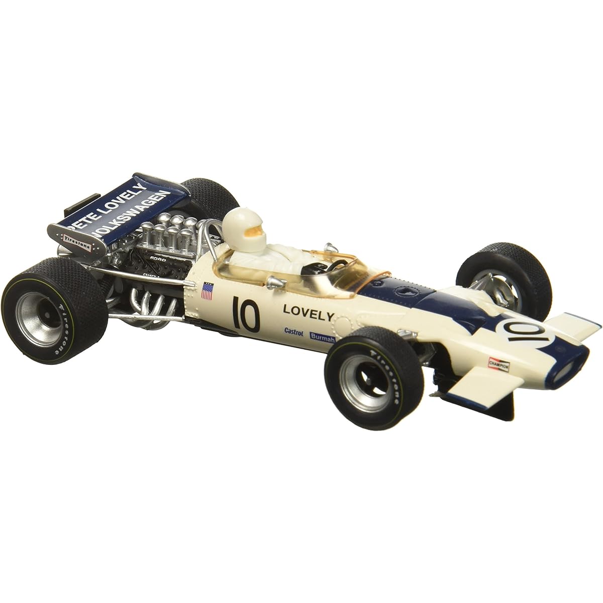 Scalextric Team Lotus 49 Pete Lovely 10 1:32 Slot Car C3707 Vehicle Replicas