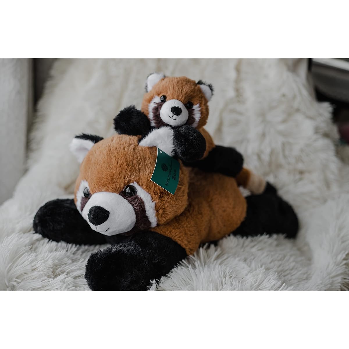 Red Pandas Super Soft Plush Toys – Mother and Baby Red Panda Toy Set