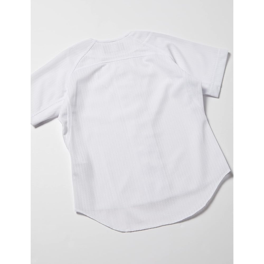 zett Mechapan Junior Mesh Full Open Shirt Yakyu Soft Uniform Shirt JR (bu2281ms-1100)