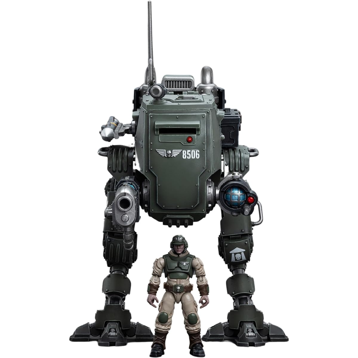 JOYTOY Warhammer 40K Action Figure Astra Military Ram Cadian Armored Sentinel Collection Anime Model 1/18 Unisex Adult Christmas Birthday Gift, Cadian Armoured Sentinel, JT8940