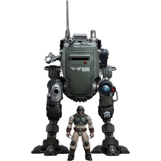 JOYTOY Warhammer 40K Action Figure Astra Military Ram Cadian Armored Sentinel Collection Anime Model 1/18 Unisex Adult Christmas Birthday Gift, Cadian Armoured Sentinel, JT8940