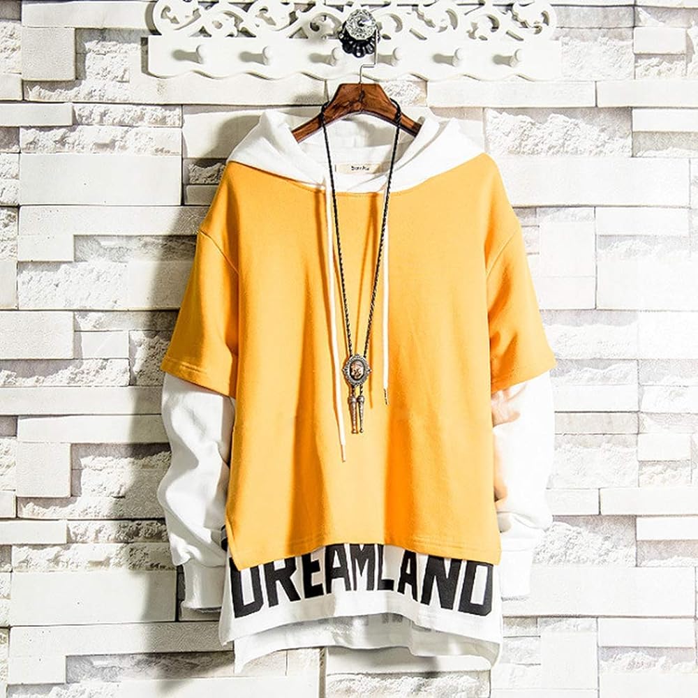 [HISITOSA] Hoodie, Men's, Autumn Clothing, Long Sleeve, Cotton, Light, Soft, Comfortable, Sweatshirt, Pullover, Loose, Casual, Large Size, Popular Clothes, Men's, Spring, Autumn, Winter
