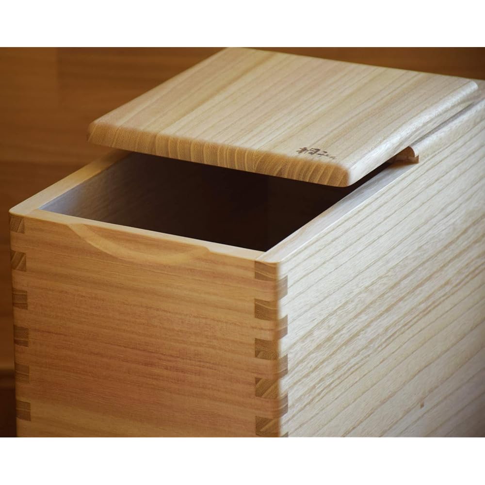 Paulownia masterpiece series "Kiriko Modern" rice jar for 5kg 12103