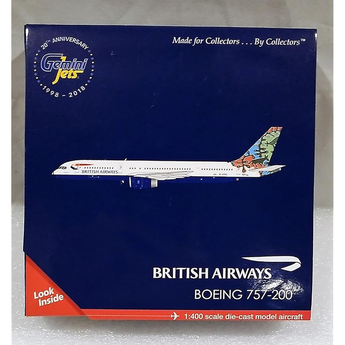 GeminiJets British Airway B757-200 G-CPEL Animals and Trees World Tale 1:400 Scale Diecast Model Airplane