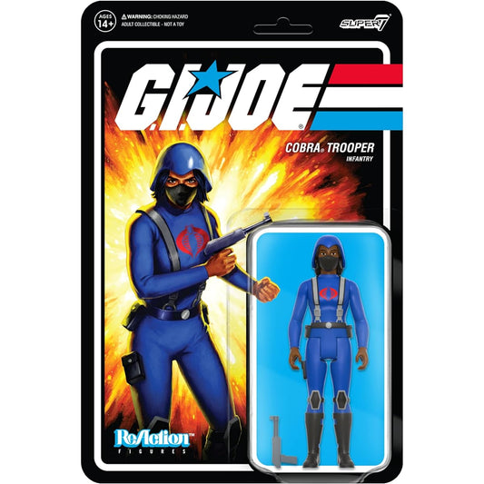 G.I. Joe Reaction Wave 4 - Cobra Female Trooper Medium Black Hair (Dark Brown)