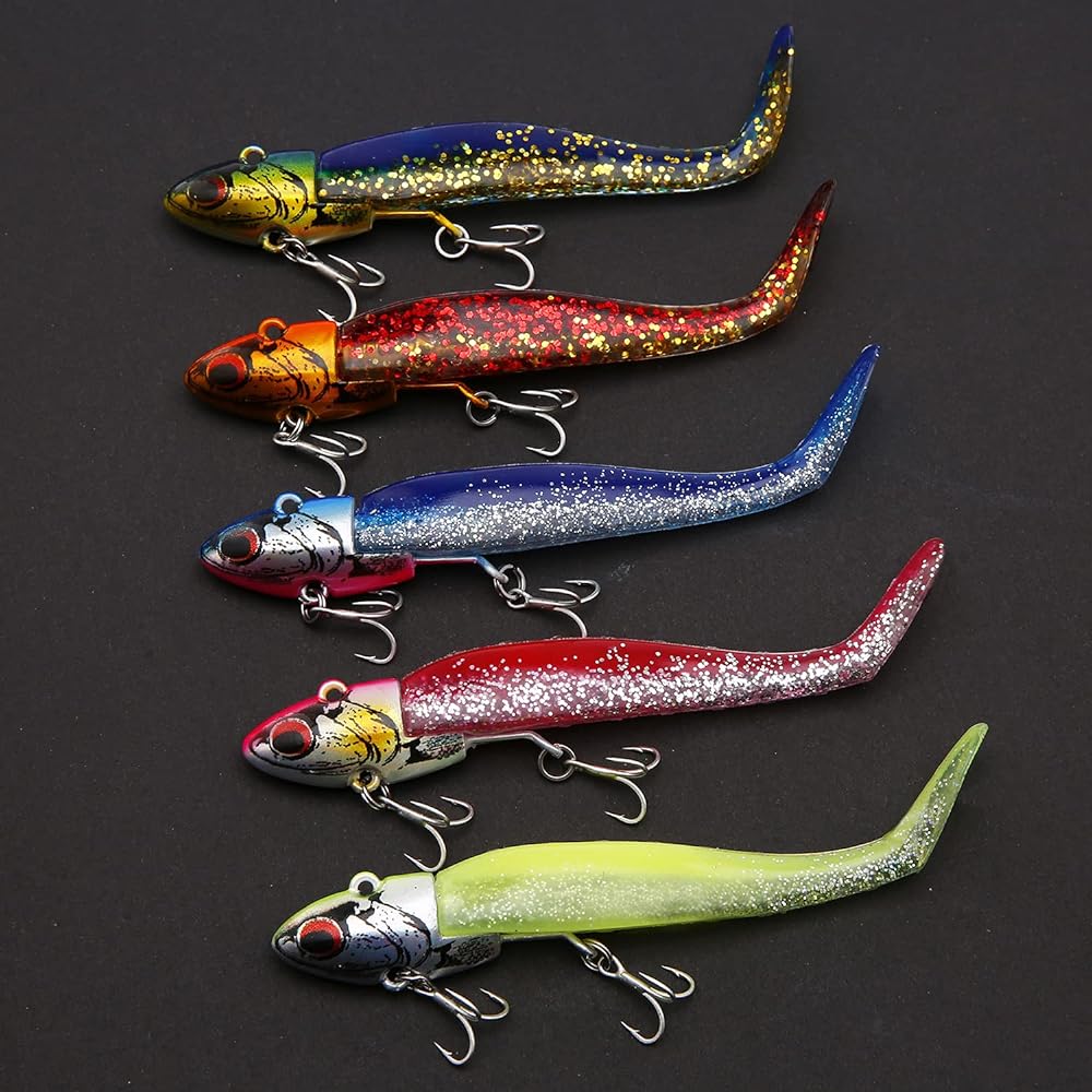 [Seiran Lure] Sea Bass Lure Jig Head Worm 16g 22g 28g Set Shrimp Smell Shad Worm Fish Attracting Power